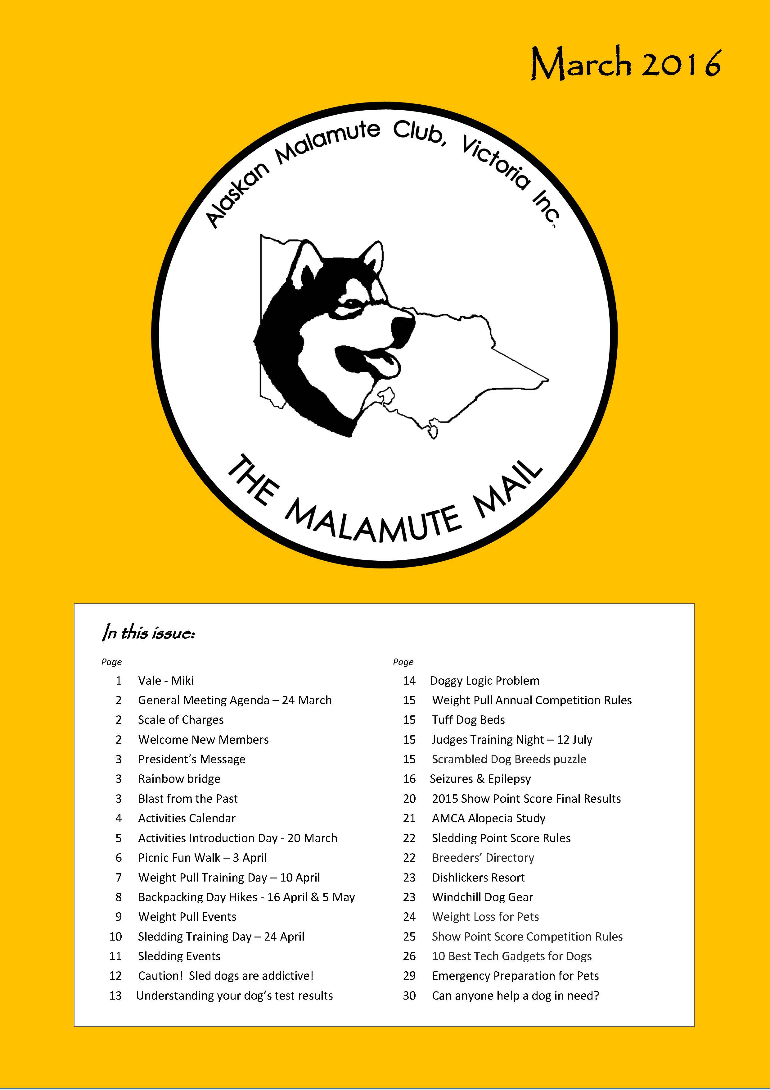 Malamute Mail cover